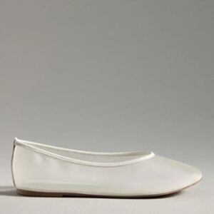 Anthropologie Cream Ballet Flats